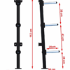 Rack de almacenamiento de discos con anclaje a pared