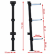 Rack de almacenamiento de discos con anclaje a pared