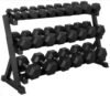 Rack de mancuernas de 3 niveles